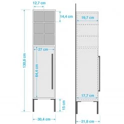 Schildmeyer Colonne de salle de bain Sarah II - Menthe -Meubles de salle de bain Soldes 2022 1000208514 200317 14253100035 SKETCH DETAILS P000000001000208514 sketch