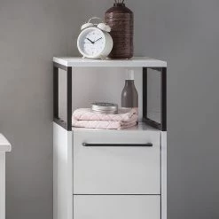 Schildmeyer Meuble bas Limone - Blanc - Largeur : 30 cm -Meubles de salle de bain Soldes 2022 1000208886 200326 06254100018 DETAILS P000000001000208886