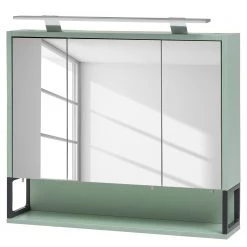 Schildmeyer Armoire de toilette Limone I - Éclairage inclus - Menthe