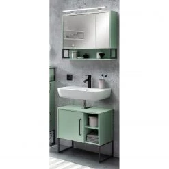 Schildmeyer Salle de bain Limone I (2 éléments) - Éclairage inclus - Menthe