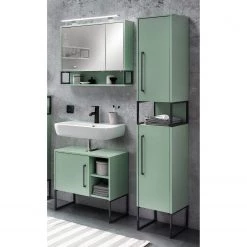 Schildmeyer Salle de bain Limone II (3 éléments) - Éclairage inclus - Menthe