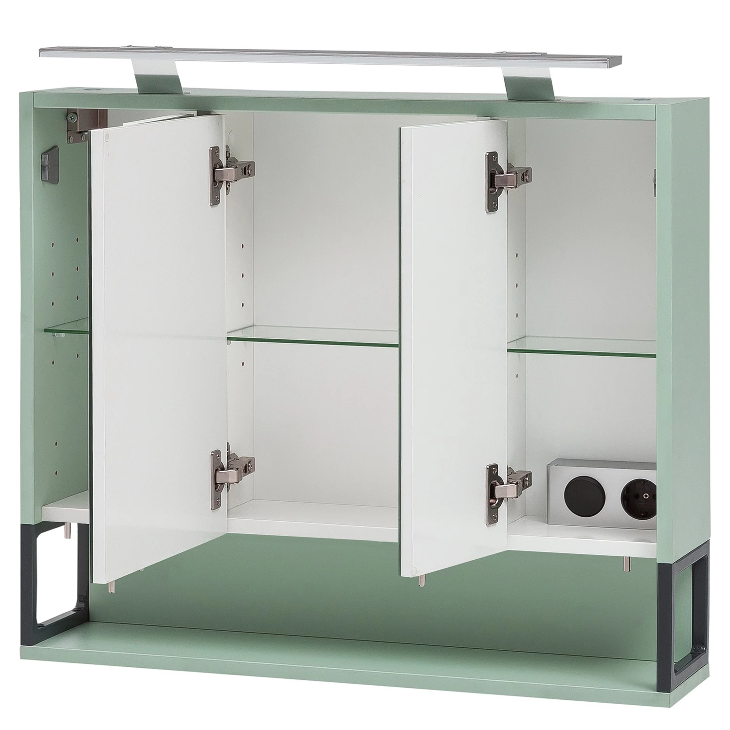 Schildmeyer Salle de bain Limone II (3 éléments) - Éclairage inclus - Menthe 8 Schildmeyer Salle de bain Limone II (3 éléments) - Éclairage inclus - Menthe – Image 6