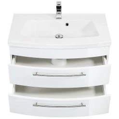 Posseik Meuble avec vasque Luna - Blanc brillant - Largeur : 82 cm -Meubles de salle de bain Soldes 2022 1000209303 200414 13465300061 DETAILS P000000001000209303