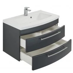 Posseik Meuble avec vasque Luna - Anthracite - Largeur : 82 cm -Meubles de salle de bain Soldes 2022 1000209304 200414 13465600066 DETAILS P000000001000209304