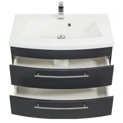 Posseik Meuble avec vasque Luna - Anthracite - Largeur : 82 cm -Meubles de salle de bain Soldes 2022 1000209304 200414 13465700067 DETAILS P000000001000209304