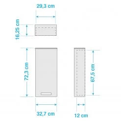Schildmeyer Meuble haut Duo - Anthracite -Meubles de salle de bain Soldes 2022 1000209326 200427 14502700003 SKETCH DETAILS P000000001000209326 sketch