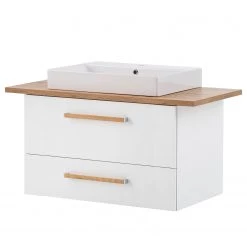 Schildmeyer Meuble avec vasque Duo - Blanc - Largeur : 102 cm