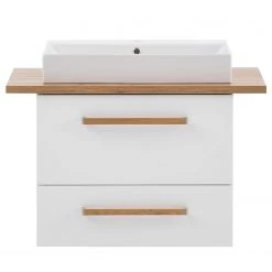 Schildmeyer Meuble avec vasque Duo - Blanc - Largeur : 82 cm -Meubles de salle de bain Soldes 2022 1000209343 200417 11080900065 DETAILS P000000001000209343