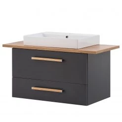 Schildmeyer Meuble avec vasque Duo - Anthracite - Largeur : 102 cm