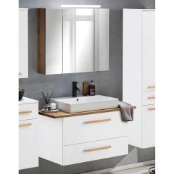 Schildmeyer Salle de bain Duo I (2 éléments) - Avec éclairage - Blanc