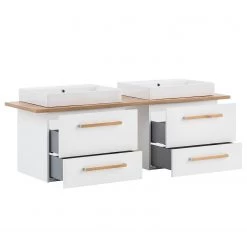 Schildmeyer Salle de bain Duo II (4 éléments) - Avec éclairage - Blanc -Meubles de salle de bain Soldes 2022 1000209348 200417 11084200105 DETAILS P000000001000209348