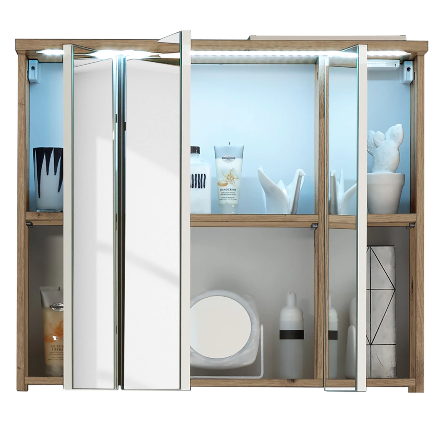 Giessbach Salle de bain 2 éléments Wyntoon II - Blanc brillant / Imitiation chêne 9 Giessbach Salle de bain 2 éléments Wyntoon II - Blanc brillant / Imitiation chêne – Image 7