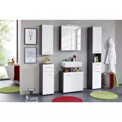 Trendteam Meuble bas Storm - Blanc brillant / Gris -Meubles de salle de bain Soldes 2022 1000210970 200507 06245500011 MOOD DETAILS P000000001000210970 mood