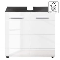 Trendteam Meuble sous lavabo Storm - Blanc brillant / Gris -Meubles de salle de bain Soldes 2022 1000210971 200507 06250100018 ICON DETAILS P000000001000210971 icon seal