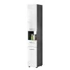Trendteam Colonne de salle de bain Storm I - Blanc brillant / Gris 1 Trendteam Colonne de salle de bain Storm I - Blanc brillant / Gris -Meubles de salle de bain Soldes 2022 1000210973 200507 06250600024 IMAGE P000000001000210973