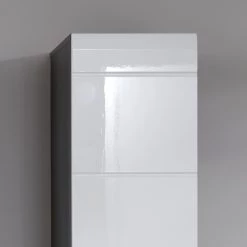 Trendteam Colonne de salle de bain Storm I - Blanc brillant / Gris -Meubles de salle de bain Soldes 2022 1000210973 200507 06251400033 DETAILS P000000001000210973