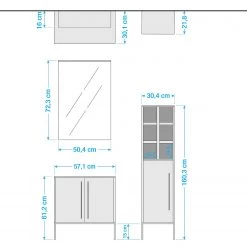 Schildmeyer Salle de bain Sarah II (3 éléments) - Avec éclairage - Menthe 28 Schildmeyer Salle de bain Sarah II (3 éléments) - Avec éclairage - Menthe -Meubles de salle de bain Soldes 2022 1000211568 200427 14534100027 SKETCH DETAILS P000000001000211568 sketch