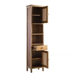 Ars manufacti Armoire colonne Wiva - Manguier massif / Vannerie - Manguier -Meubles de salle de bain Soldes 2022 1000211703 201204 06101400041 DETAILS P000000001000211703
