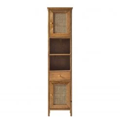 Ars manufacti Armoire colonne Wiva - Manguier massif / Vannerie - Manguier -Meubles de salle de bain Soldes 2022 1000211703 201204 06101700043 DETAILS P000000001000211703