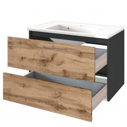 Giessbach Meuble avec vasque Verciano - Imitation chêne wotan - Largeur : 80 cm 12 Giessbach Meuble avec vasque Verciano - Imitation chêne wotan - Largeur : 80 cm -Meubles de salle de bain Soldes 2022 1000214508 200603 14245100015 DETAILS P000000001000214508