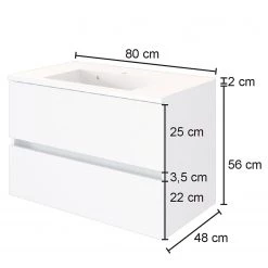 Giessbach Meuble avec vasque Verciano - Imitation chêne wotan - Largeur : 80 cm 17 Giessbach Meuble avec vasque Verciano - Imitation chêne wotan - Largeur : 80 cm -Meubles de salle de bain Soldes 2022 1000214508 200603 14245200018 SKETCH DETAILS P000000001000214508 sketch