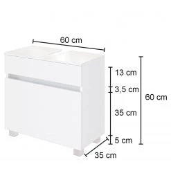 Giessbach Meuble sous lavabo Verciano - Gris mat -Meubles de salle de bain Soldes 2022 1000214521 200603 14253900154 SKETCH DETAILS P000000001000214521 sketch