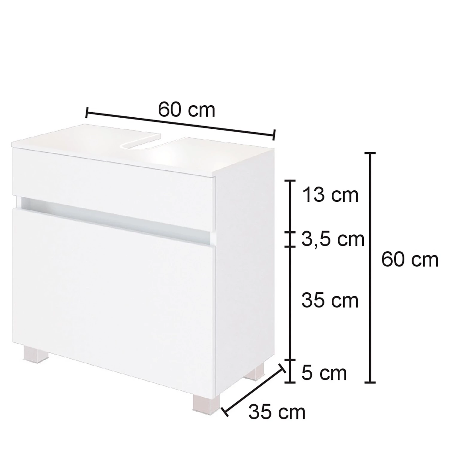 Giessbach Meuble sous lavabo Verciano - Imitation chêne wotan 10 Giessbach Meuble sous lavabo Verciano - Imitation chêne wotan – Image 8