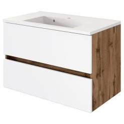 Giessbach Meuble avec vasque Verciano - Blanc mat - Largeur : 80 cm