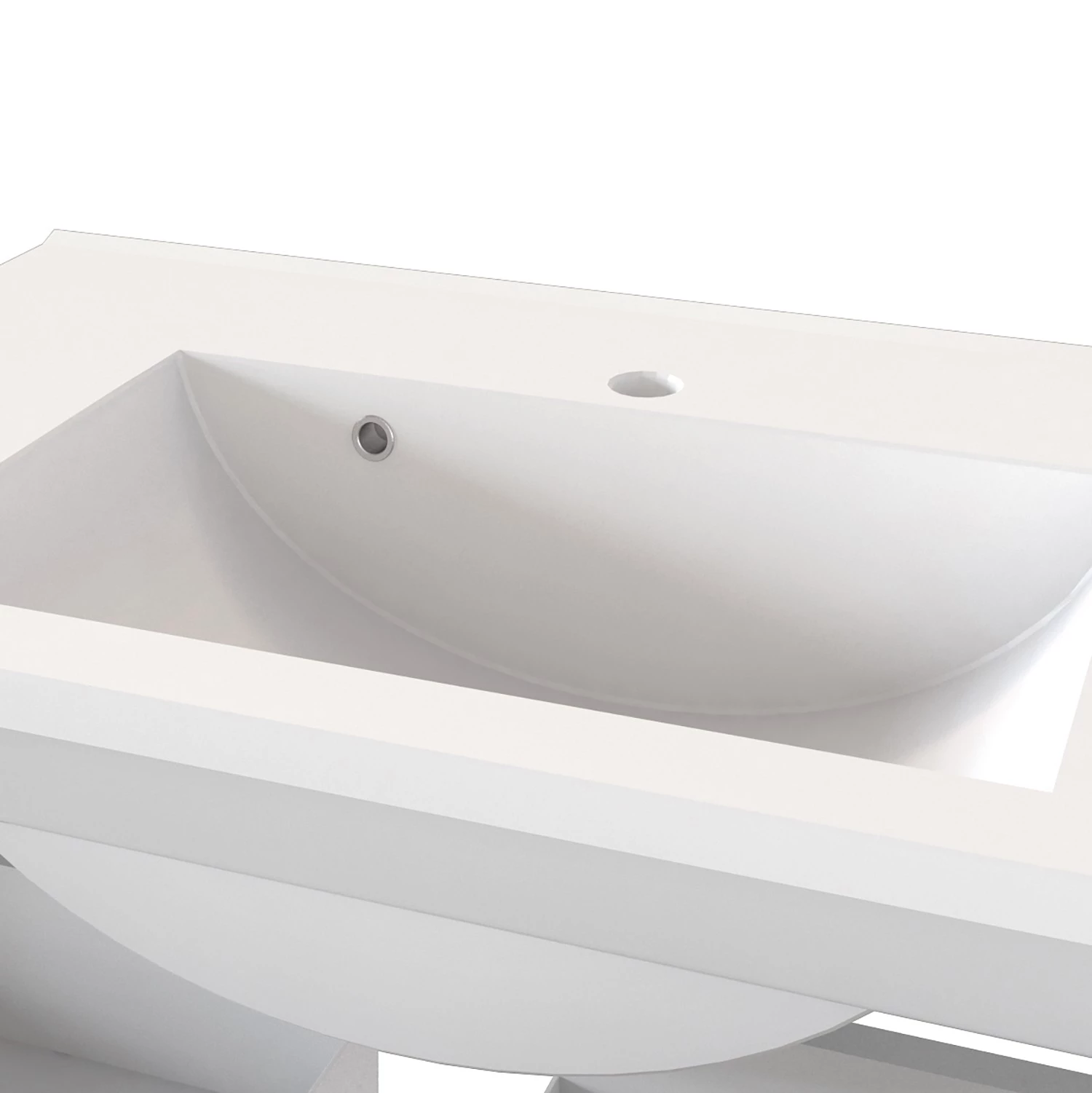 Giessbach Meuble avec vasque Verciano - Blanc mat - Largeur : 80 cm 7 Giessbach Meuble avec vasque Verciano - Blanc mat - Largeur : 80 cm – Image 5