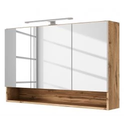 Giessbach Armoire de toilette Davos II - Avec éclairage - Imitation chêne sauvage - Largeur : 100 cm