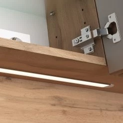 Giessbach Armoire de toilette Davos II - Avec éclairage - Imitation chêne sauvage - Largeur : 100 cm -Meubles de salle de bain Soldes 2022 1000214846 200616 06350700076 DETAILS P000000001000214846