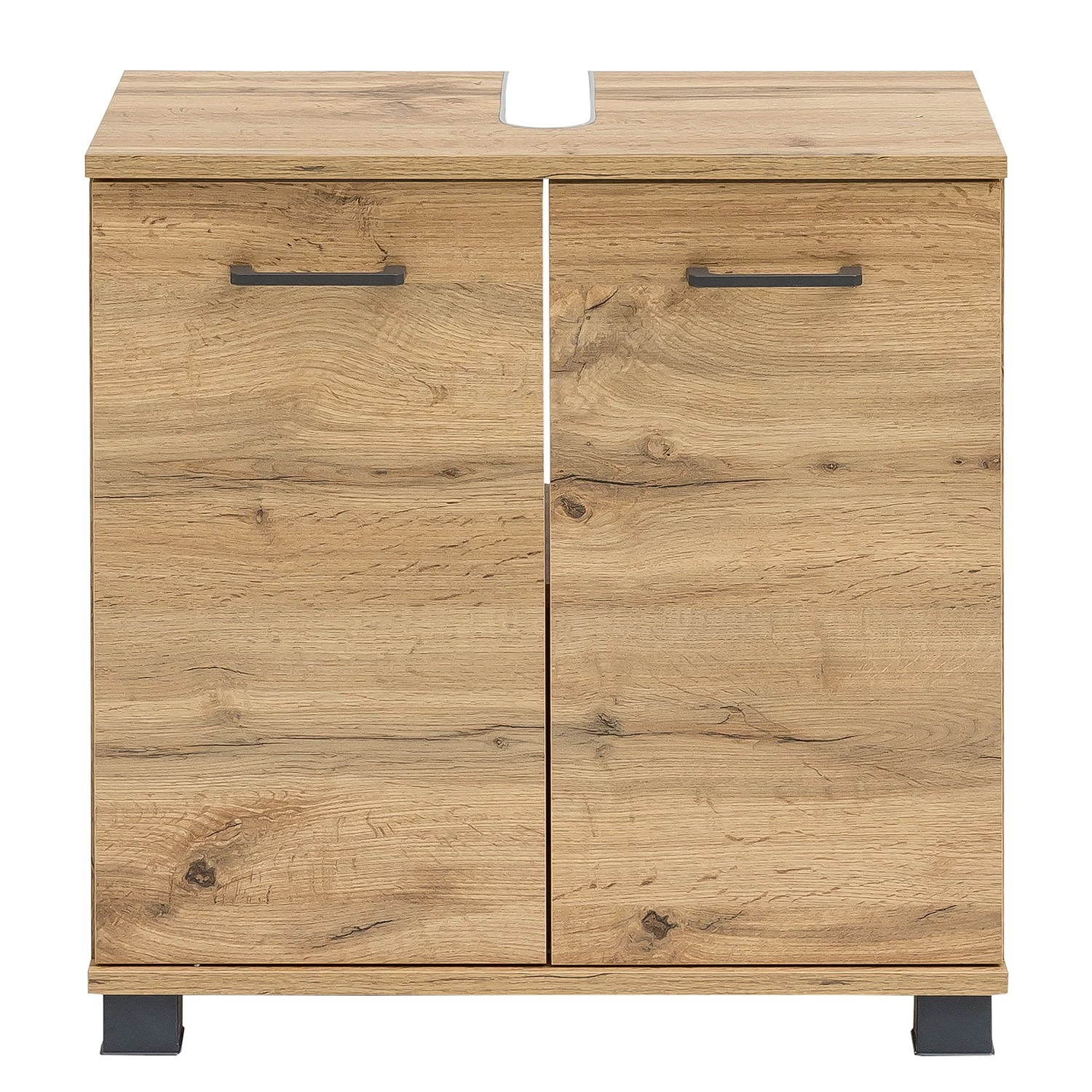 Schildmeyer Meuble sous lavabo Nora - Imitation chêne rustique 5 Schildmeyer Meuble sous lavabo Nora - Imitation chêne rustique – Image 3