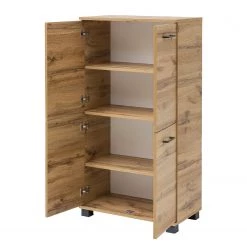 Schildmeyer Buffet haut Nora - Imitation chêne rustique - Largeur : 60 cm -Meubles de salle de bain Soldes 2022 1000215451 200612 10225600014 DETAILS P000000001000215451