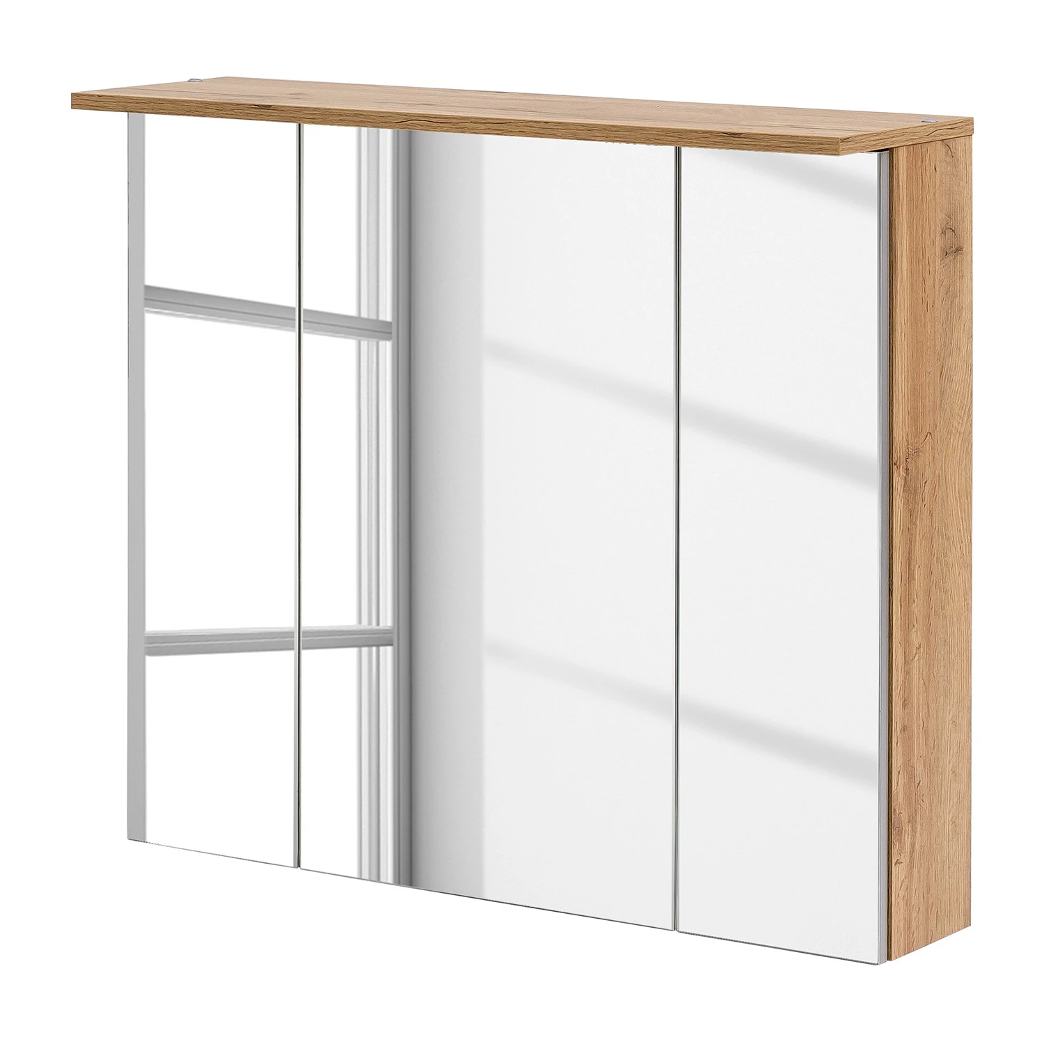 Schildmeyer Armoire de toilette Nora - Éclairage inclus - Imitation chêne rustique 3 Schildmeyer Armoire de toilette Nora - Éclairage inclus - Imitation chêne rustique