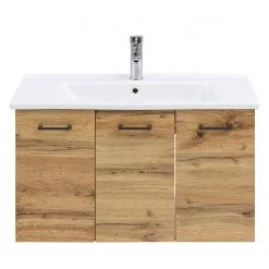 Schildmeyer Meuble avec vasque Niko - Imitation chêne rustique -Meubles de salle de bain Soldes 2022 1000215490 200612 10233900062 DETAILS P000000001000215490