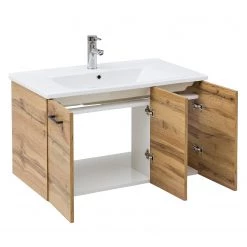 Schildmeyer Meuble avec vasque Niko - Imitation chêne rustique -Meubles de salle de bain Soldes 2022 1000215490 200612 10234000063 DETAILS P000000001000215490