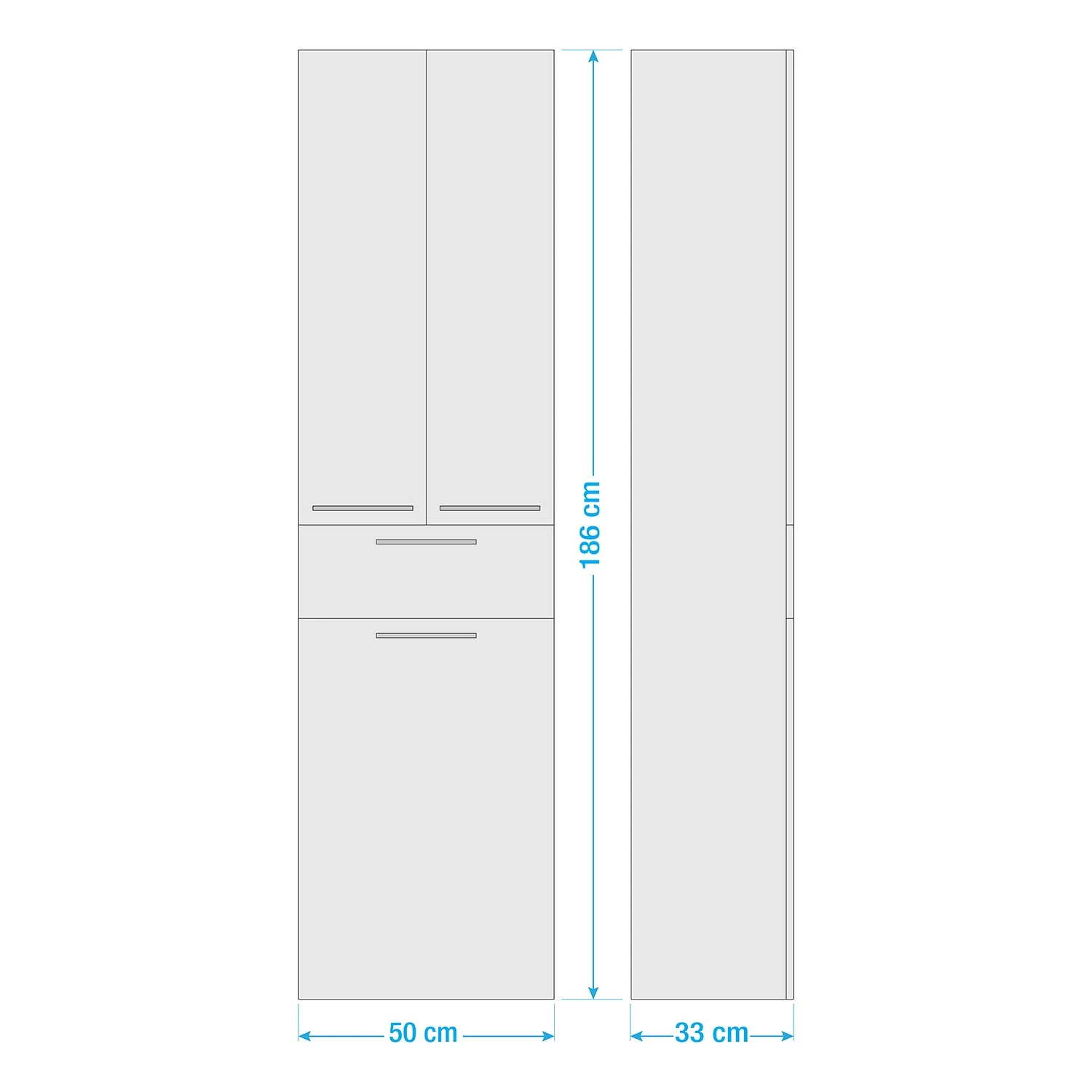 Pelipal Colonne de salle de bain Filo III - Blanc brillant 8 Pelipal Colonne de salle de bain Filo III - Blanc brillant – Image 6