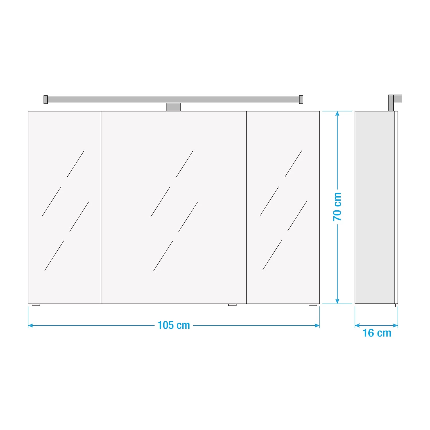 Pelipal Armoire de toilette TiberioQuickset 341 - Imitation chêne - Largeur : 105 cm 6 Pelipal Armoire de toilette TiberioQuickset 341 - Imitation chêne - Largeur : 105 cm – Image 4