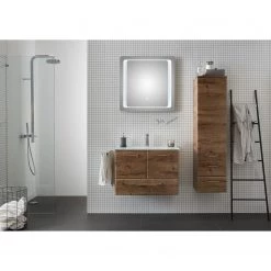 Pelipal Armoire de salle de bain Filo I - Imitation chêne foncé - Largeur : 35 cm -Meubles de salle de bain Soldes 2022 1000215529 200626 06091000087 MOOD DETAILS P000000001000215529 mood