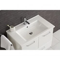 Pelipal Meuble avec vasque Filo III - Avec vasque en céramique - Blanc brillant - Largeur : 75 cm -Meubles de salle de bain Soldes 2022 1000215554 200626 06100800156 DETAILS P000000001000215554