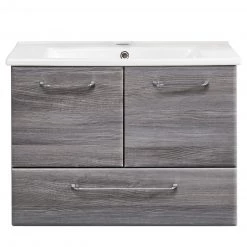 Pelipal Meuble avec vasque TiberioQuickset 341 I - Avec vasque en fonte minérale - Graphite - Largeur : 100 cm -Meubles de salle de bain Soldes 2022 1000215556 210331 06245800003 DETAILS P000000001000215556