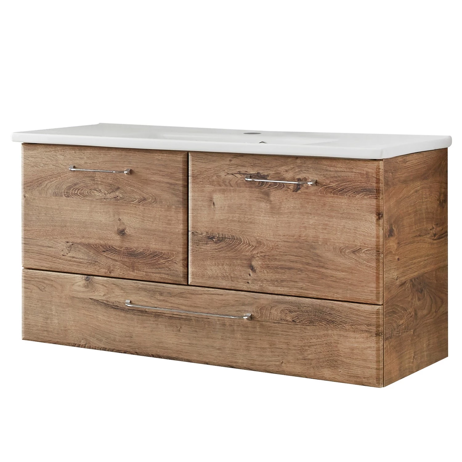 Pelipal Meuble avec vasque Filo III - Avec vasque en céramique - Imitation chêne foncé - Largeur : 100 cm 3 Pelipal Meuble avec vasque Filo III - Avec vasque en céramique - Imitation chêne foncé - Largeur : 100 cm