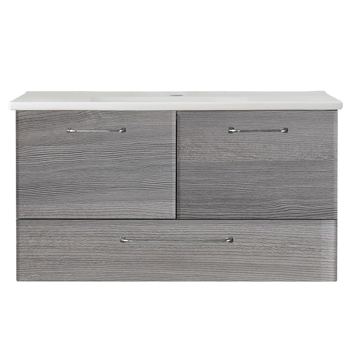 Pelipal Meuble avec vasque Filo III - Avec vasque en céramique - Graphite - Largeur : 100 cm 5 Pelipal Meuble avec vasque Filo III - Avec vasque en céramique - Graphite - Largeur : 100 cm – Image 3