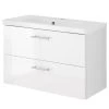 Giessbach Meuble avec vasque Porta - blanc brillant - Largeur : 80 cm -Meubles de salle de bain Soldes 2022 1000218426 200709 14355500098 IMAGE P000000001000218426