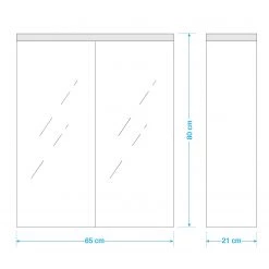 Trendteam Armoire de toilette Storm Light - Imitation chêne de Sardaigne gris cendré -Meubles de salle de bain Soldes 2022 1000218760 200716 17091200011 SKETCH DETAILS P000000001000218760 sketch