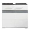 Trendteam Meuble sous lavabo Storm Light - Blanc brillant / Imitation chêne de Sardaigne gris cendré -Meubles de salle de bain Soldes 2022 1000218765 200716 17094700019 IMAGE P000000001000218765