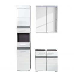 Trendteam Salle de bain Storm Light IV (3 élém.) - Blanc brillant / Imitation chêne de Sardaigne gris cendré -Meubles de salle de bain Soldes 2022 1000218771 200902 13521400011 DETAILS P000000001000218771