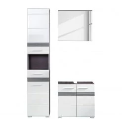 Trendteam Salle de bain Storm Light II (3 élém.) - Blanc brillant / Imitation chêne de Sardaigne gris cendré -Meubles de salle de bain Soldes 2022 1000218772 200716 17102200075 DETAILS P000000001000218772