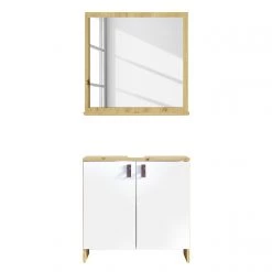 Loftscape Salle de bain Westerly (2 éléments) - Blanc / Imitation chêne artisan -Meubles de salle de bain Soldes 2022 1000219424 200806 12473100050 DETAILS P000000001000219424