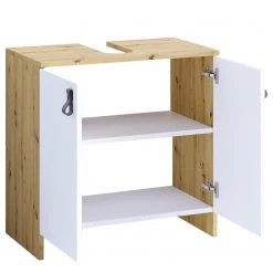 Loftscape Salle de bain Westerly (2 éléments) - Blanc / Imitation chêne artisan -Meubles de salle de bain Soldes 2022 1000219424 200806 12473900056 DETAILS P000000001000219424